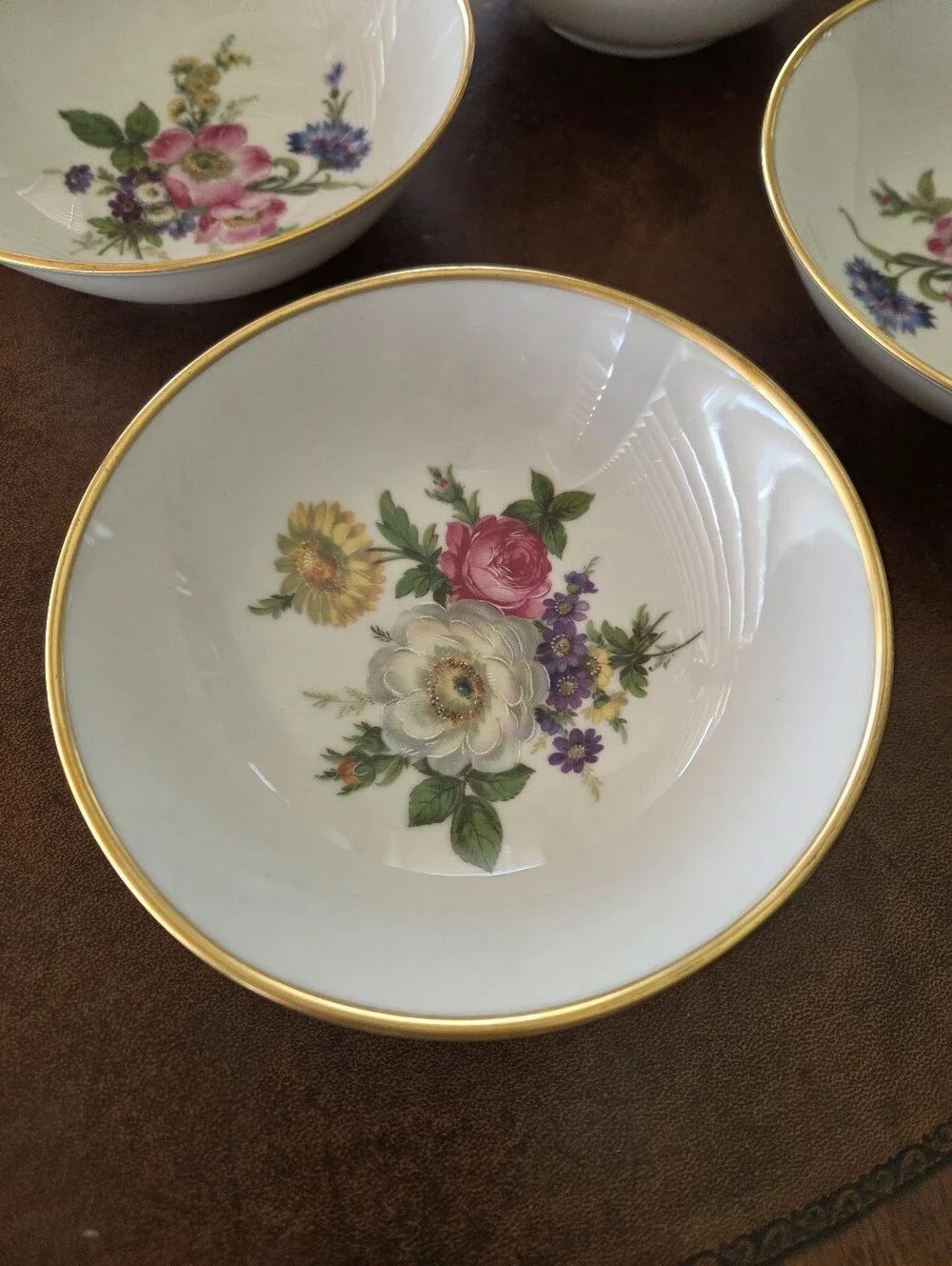Kaiser Porzellan Bavaria Germany Floral Berry Bowls